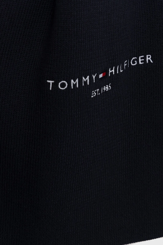 Бавовняний шарф Tommy Hilfiger темно-синій