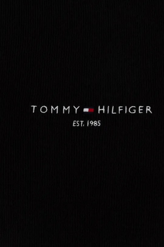 Tommy Hilfiger szalik bawełniany czarny