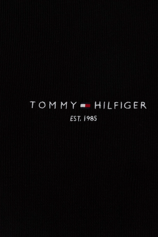 Бавовняний шарф Tommy Hilfiger чорний