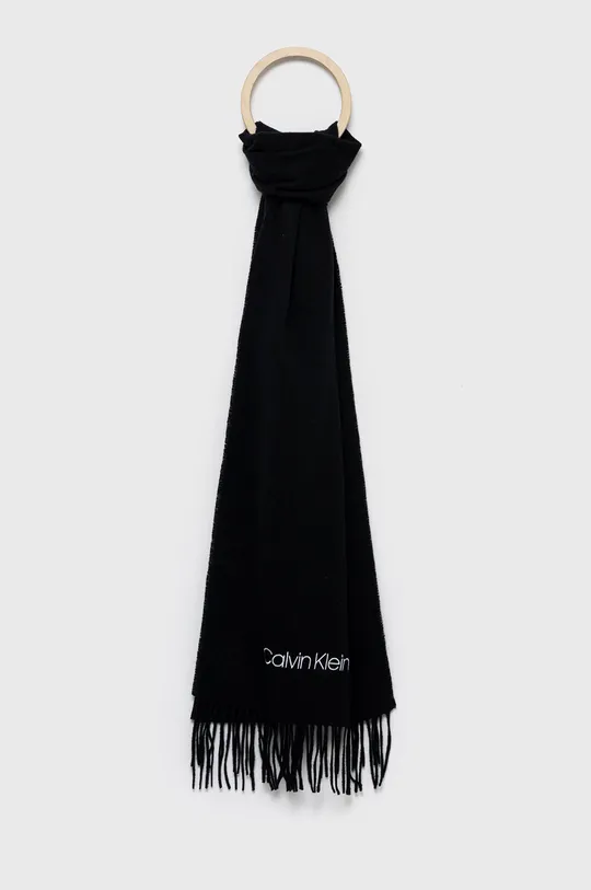 Calvin Klein komplet z domieszką wełny czarny