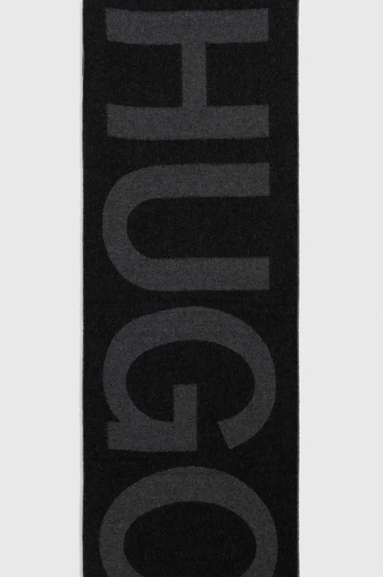 Шерстяная шаль HUGO серый