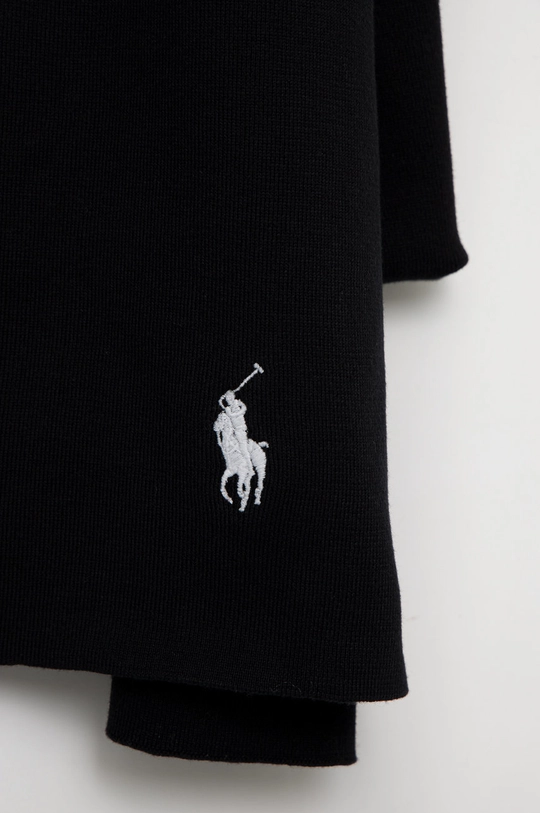 Βαμβακερό μαντήλι Polo Ralph Lauren μαύρο