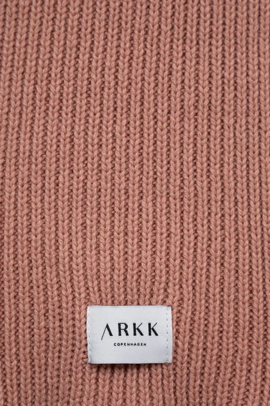 Arkk Copenhagen szalik wełniany różowy