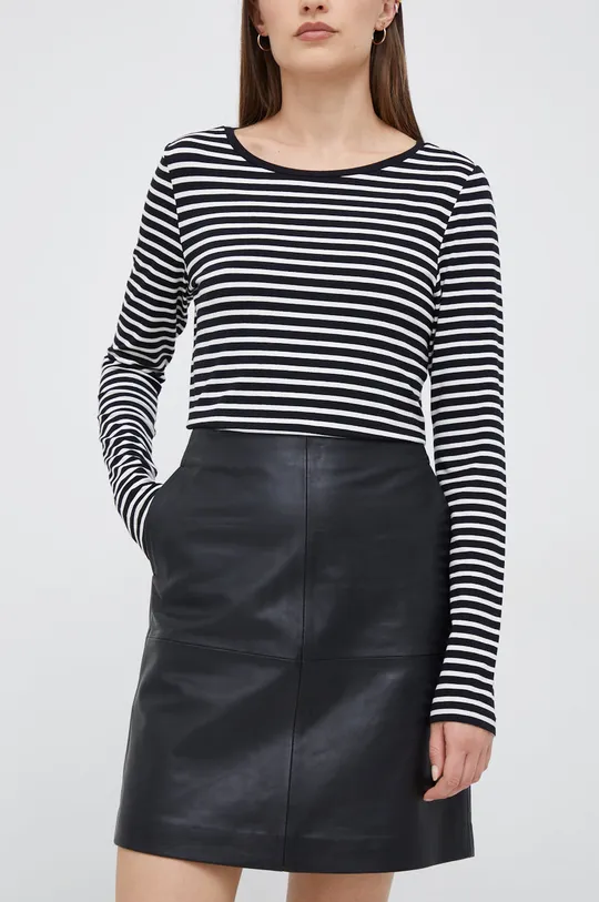 μαύρο Δερμάτινη φούστα Calvin Klein Γυναικεία