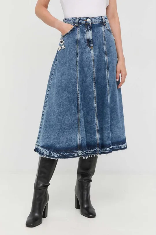 Rifľová sukňa MAX&Co. modrá