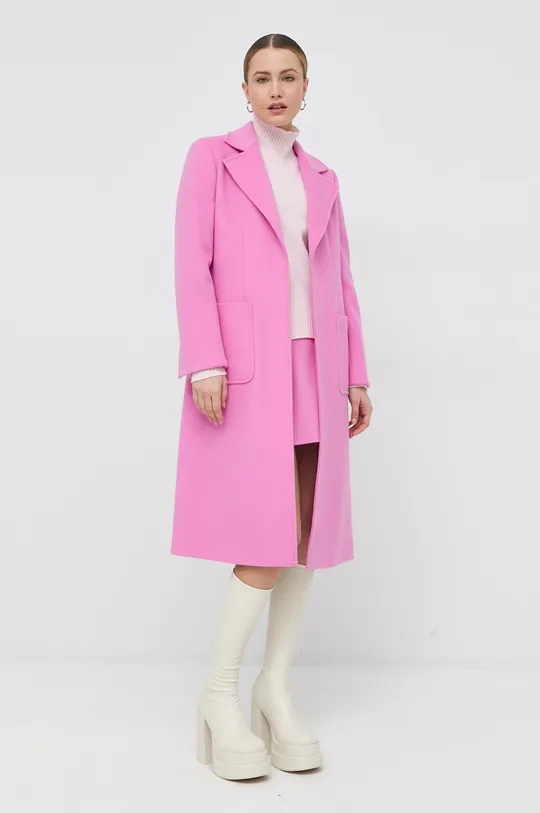 Μάλλινη φούστα MAX&Co. ροζ
