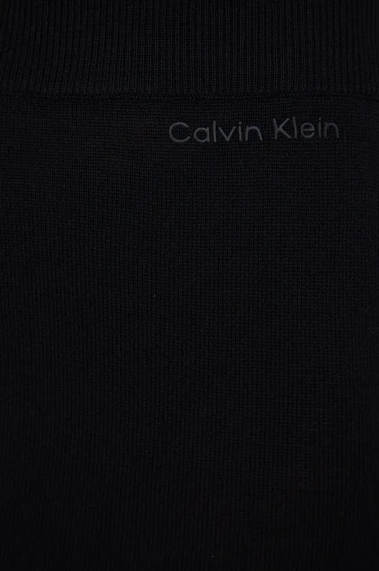 čierna Vlnená sukňa Calvin Klein
