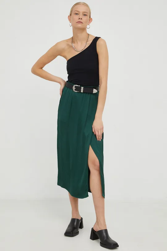 American Vintage spódnica ostry zielony