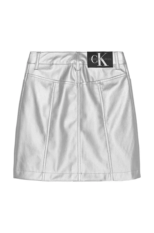 Dječja suknja Calvin Klein Jeans srebrna