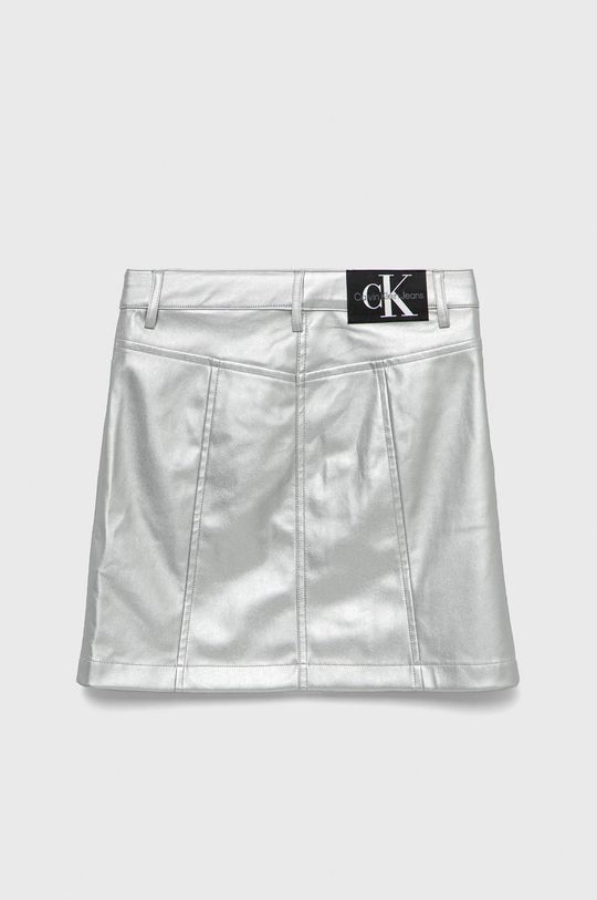 Calvin Klein Jeans spódnica dziecięca srebrny