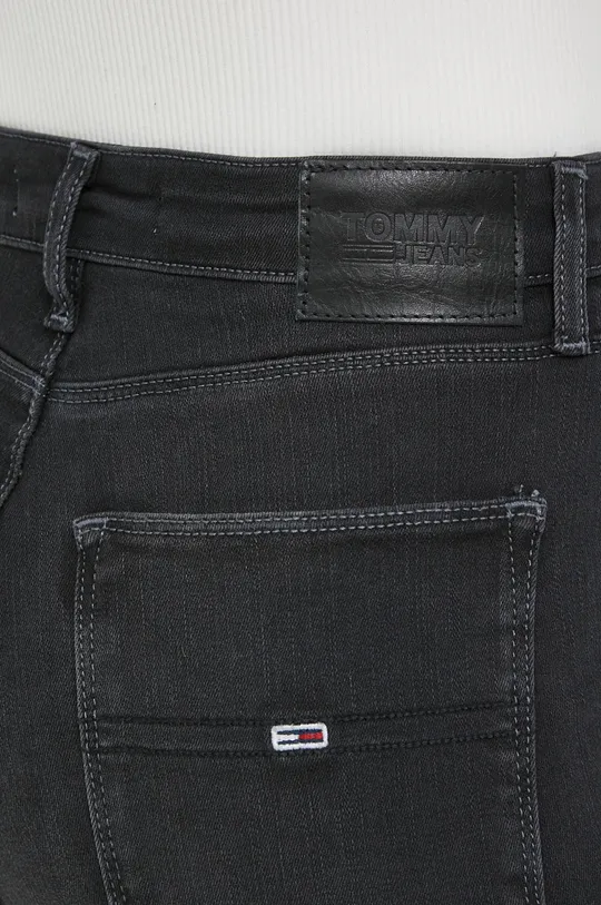 czarny Tommy Jeans jeansy SYLVIA CF1282