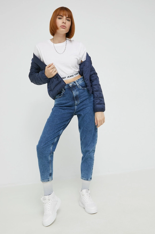 Τζιν παντελόνι Tommy Jeans Mom Cf6132 μπλε