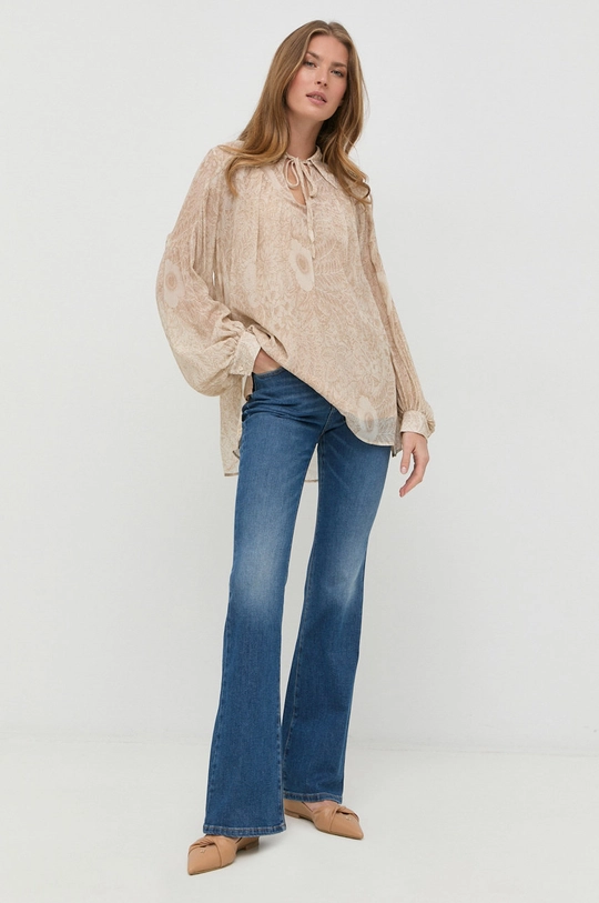 granatowy Weekend Max Mara jeansy Damski