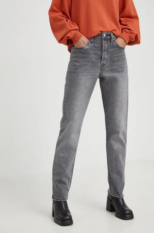 Levi's jeans 501 CROP grigio