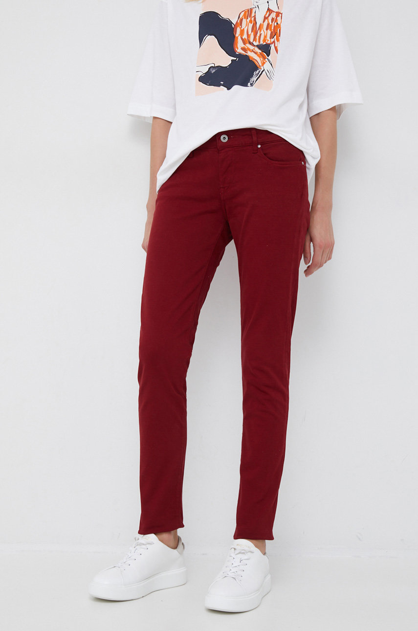 czerwony Pepe Jeans jeansy Damski