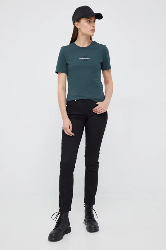 Calvin Klein jeansy 55 % Lyocell, 37 % Bawełna, 6 % Inny materiał, 2 % Elastan