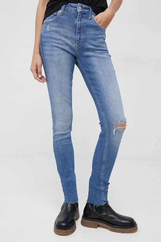 kék Calvin Klein Jeans farmer Rise Női