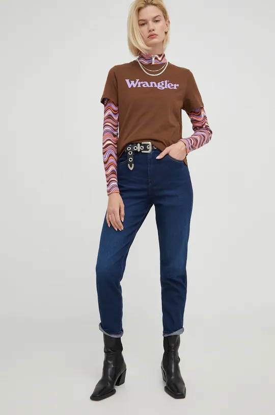 Wrangler jeansy granatowy