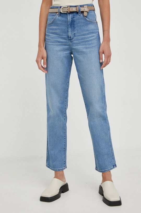 Τζιν παντελόνι Wrangler Mom Straight Mauna μπλε