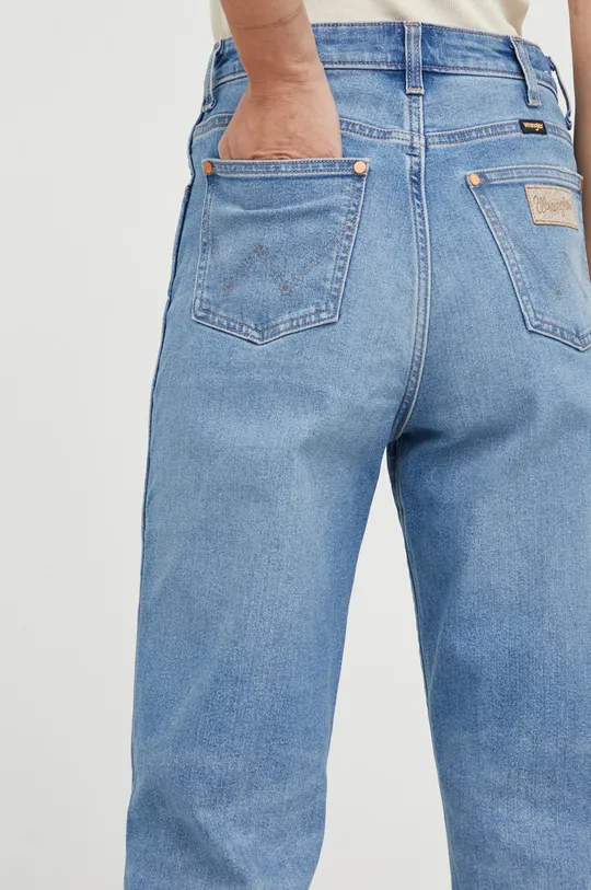 niebieski Wrangler jeansy Mom Straight Mauna