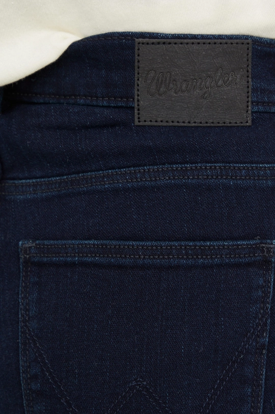 granatowy Wrangler jeansy Straight Blue Black