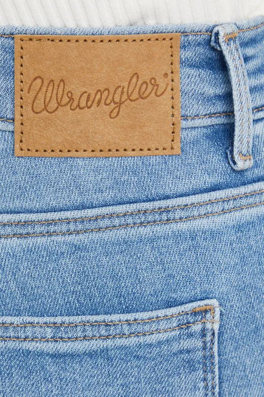 niebieski Wrangler jeansy High Rise Skinny Forkeeps