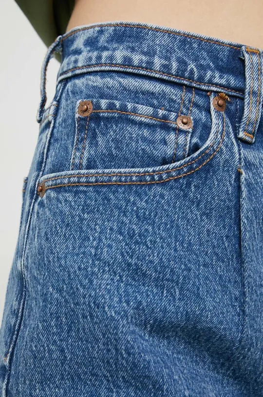 niebieski Abercrombie & Fitch jeansy 80's mom