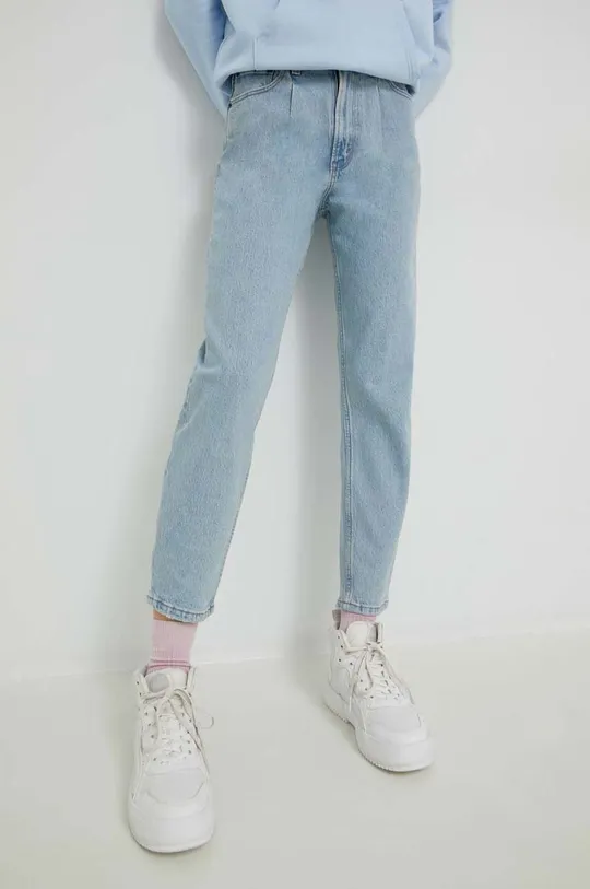 Abercrombie & Fitch jeansy The '80s Mom niebieski