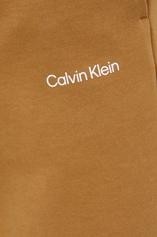 brązowy Calvin Klein spodnie dresowe