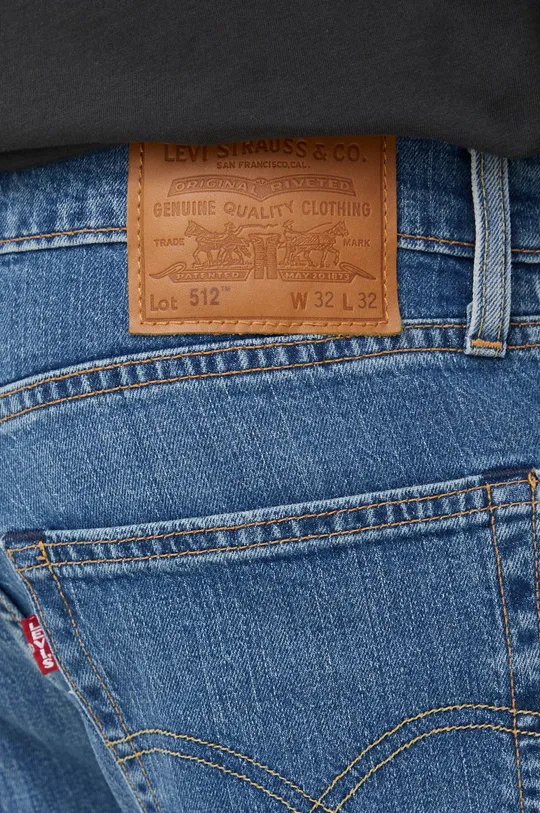 niebieski Levi's jeansy 512 SLIM TAPER