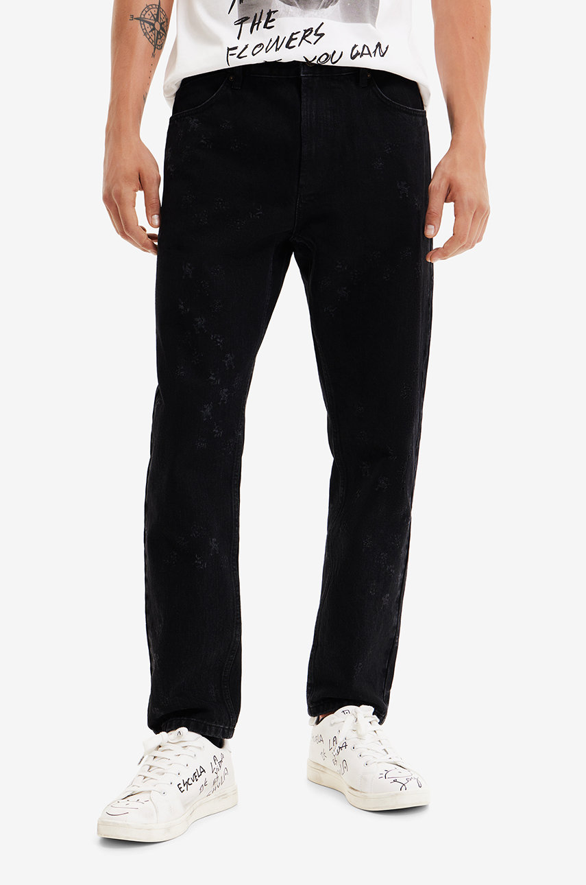 czarny Desigual jeansy Męski