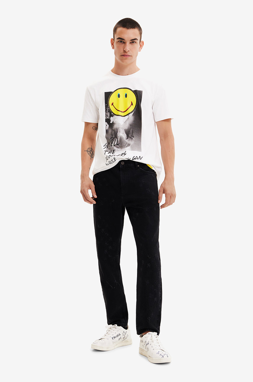 czarny Desigual jeansy