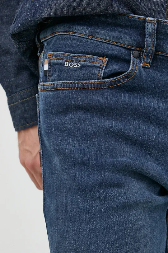 granatowy BOSS jeansy Maine