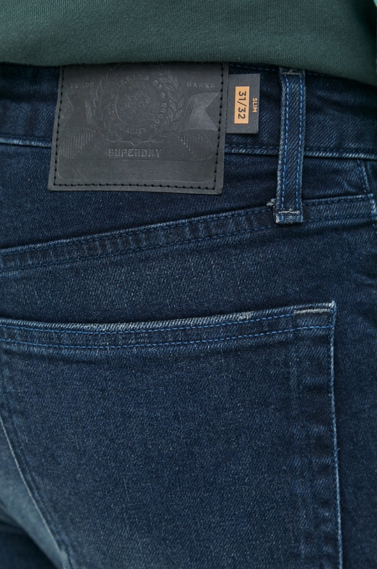 granatowy Superdry jeansy