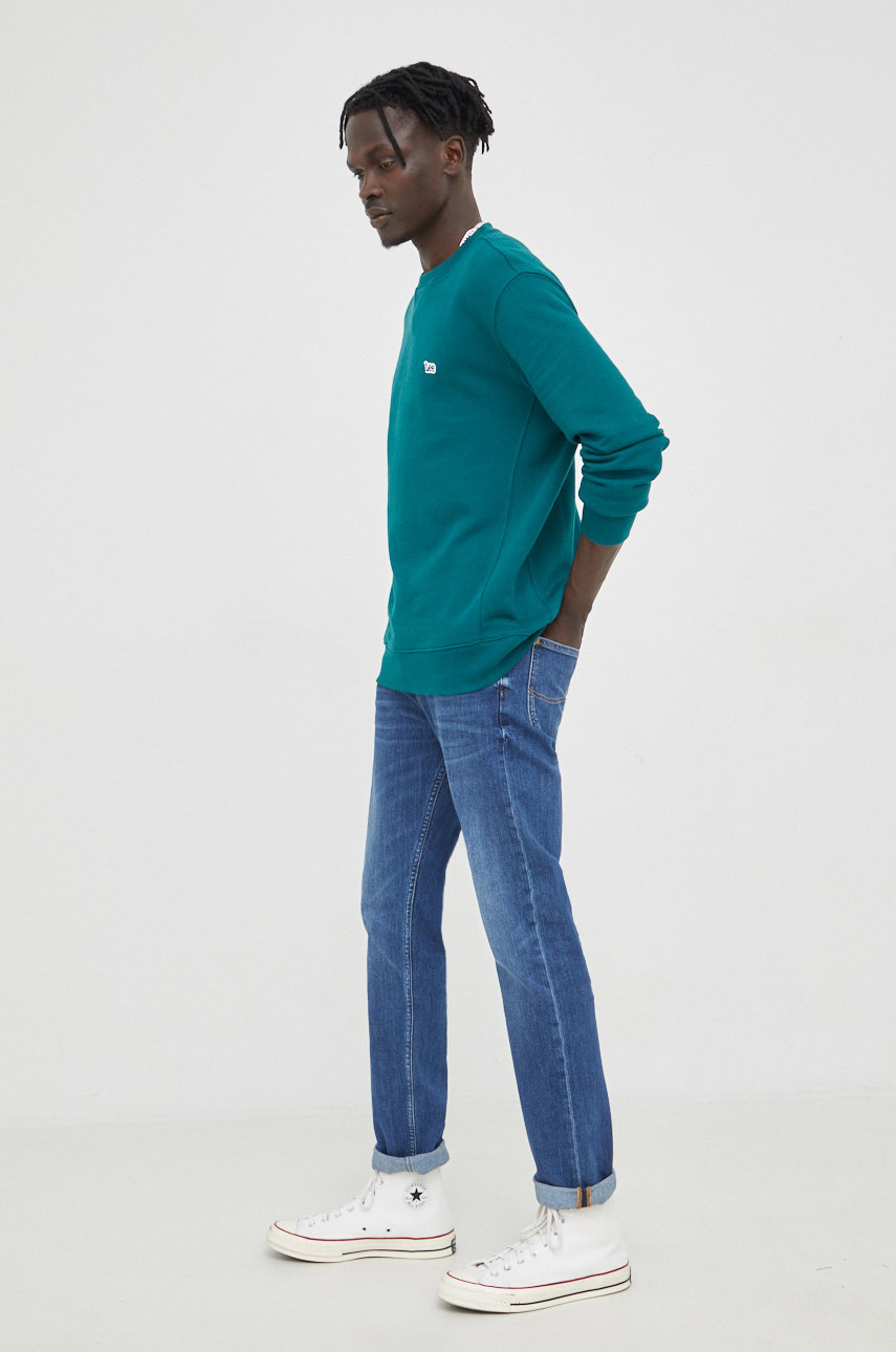 Lee jeansy Rider Sea Salt Worn granatowy