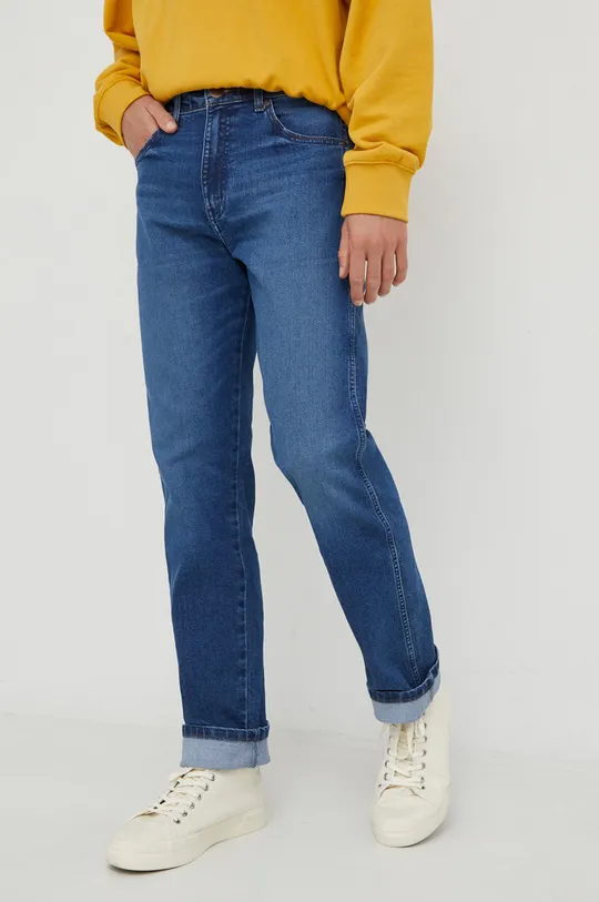 niebieski Wrangler jeansy Męski