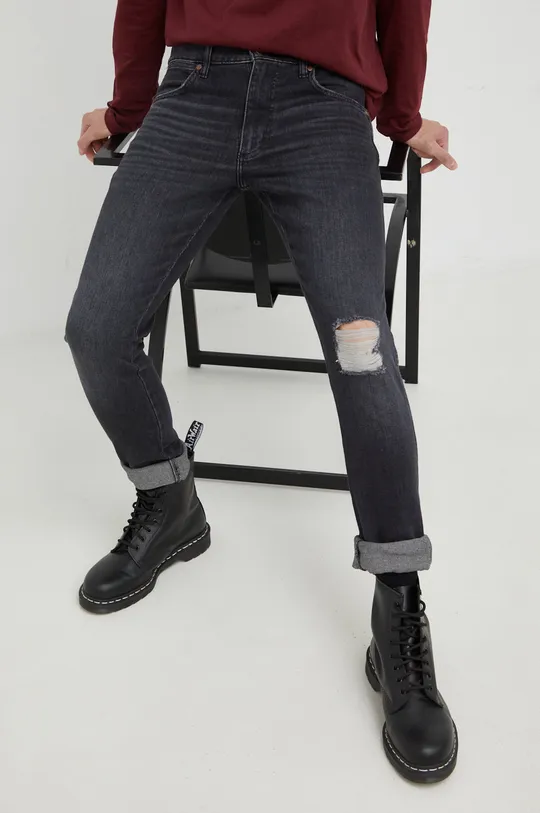 nero Wrangler jeans Larston Authentic Black Uomo