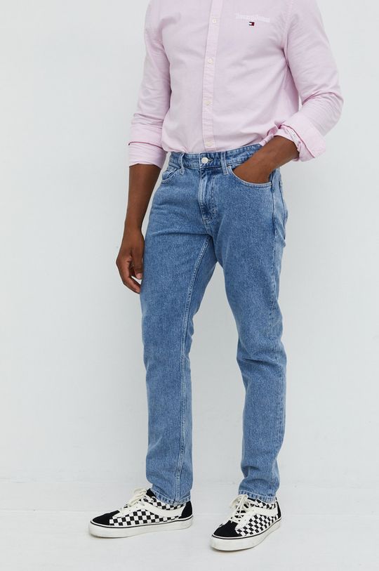 stalowy niebieski Tommy Jeans jeansy Męski