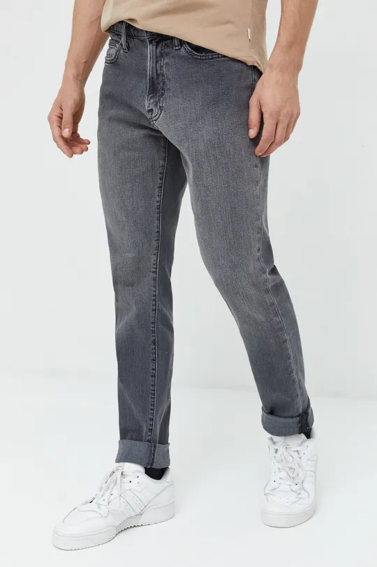 szary Abercrombie & Fitch jeansy Męski