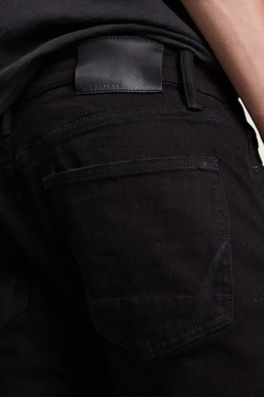 AllSaints jeansy CIGARETTE DAMAGED czarny