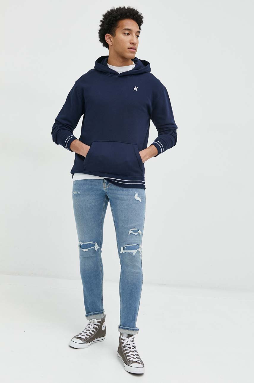 Hollister Co. jeansy Advanced Stretch niebieski
