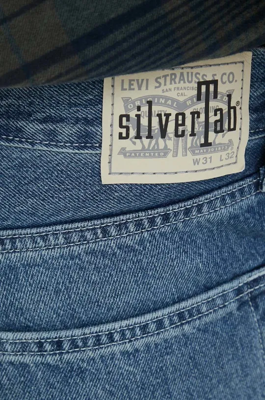 niebieski Levi's jeansy