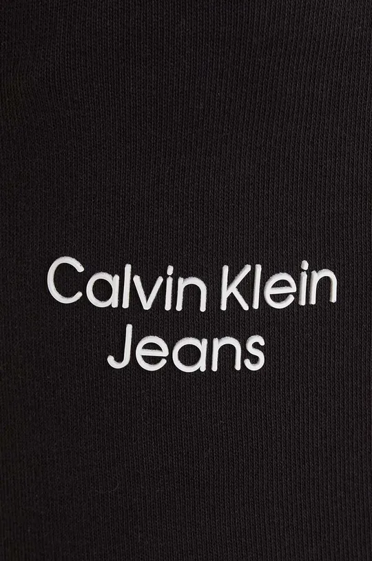 czarny Calvin Klein Jeans spodnie dresowe dziecięce IB0IB01282.9BYY