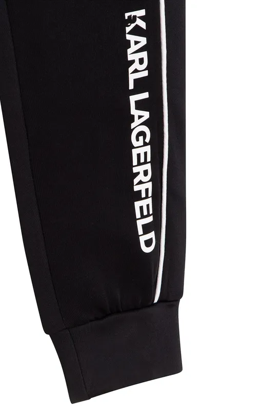 czarny Karl Lagerfeld spodnie dresowe dziecięce