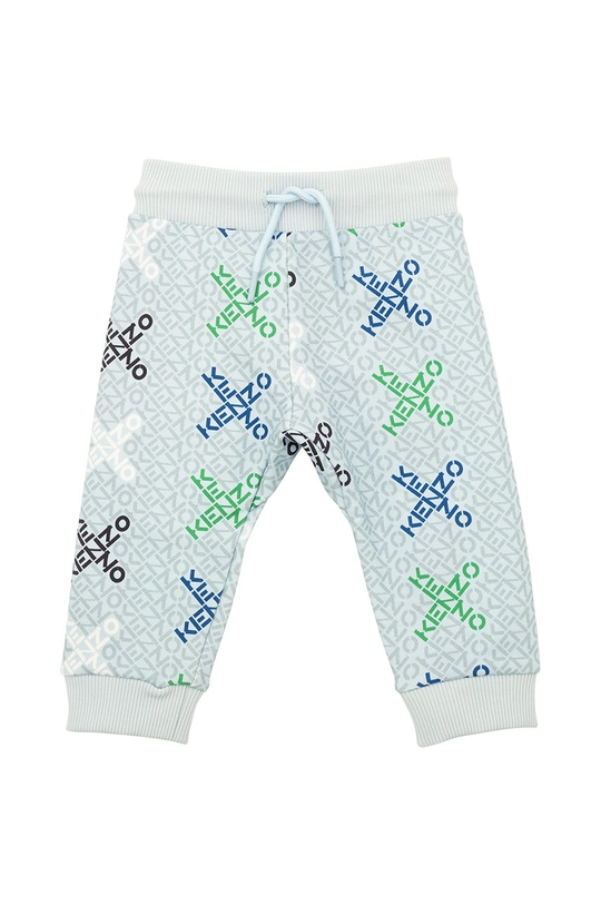 блакитний Дитячі бавовняні штани Kenzo Kids Для хлопчиків