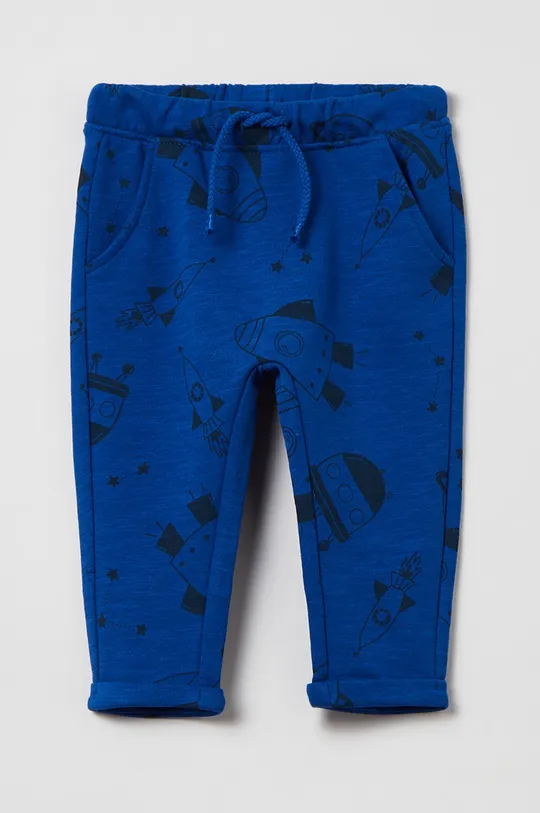 голубой Детские хлопковые штаны OVS Для мальчиков