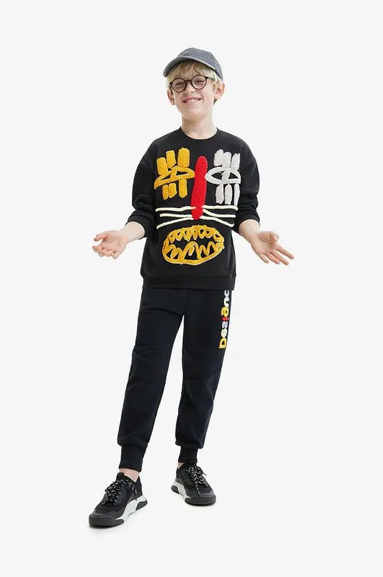 чорний Дитячі спортивні штани Desigual Для хлопчиків