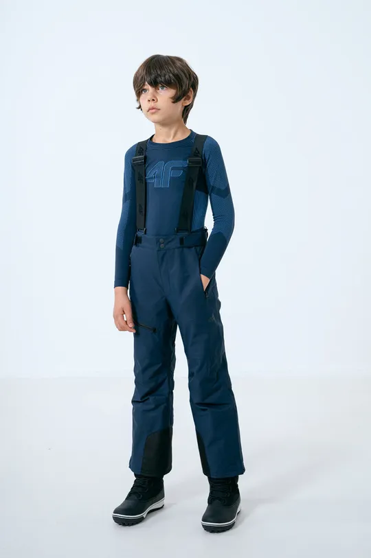 σκούρο μπλε Παιδικό παντελόνι σκι 4F Για αγόρια