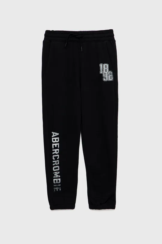 czarny Abercrombie & Fitch spodnie dresowe dziecięce Chłopięcy