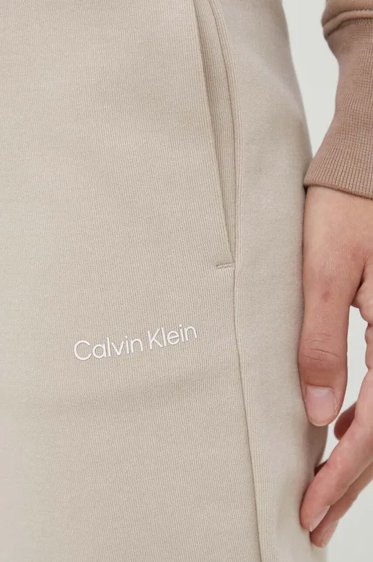 beżowy Calvin Klein spodnie dresowe